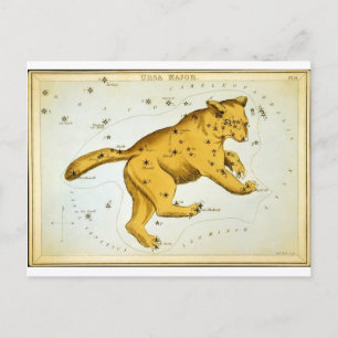 Cartão Postal Gráfico Astronômico Principal de Ursa por Sidney