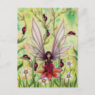 Cartão Postal Gráfico de Arte Fairy Fantasy