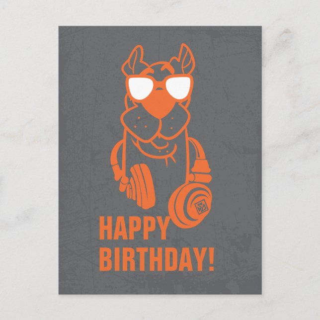 Cartão Postal Gráfico de auscultadores "Legal maluco" Scooby-Doo (Frente)