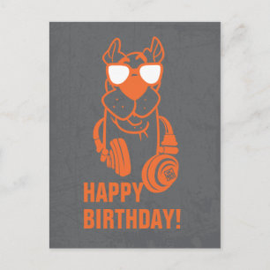 Cartão Postal Gráfico de auscultadores "Legal maluco" Scooby-Doo