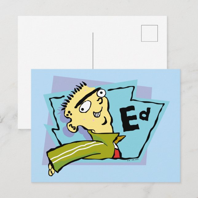 Cartão Postal Gráfico de Caracteres Ed (Frente/Verso)