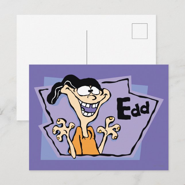 Cartão Postal Gráfico de Caracteres Edd (Frente/Verso)