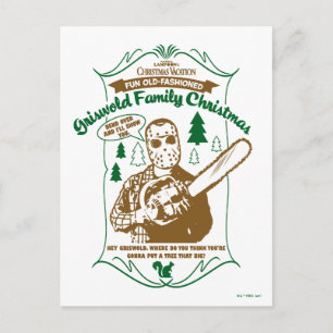Cartão Postal Gráfico de Chainsaw da Família Griswold