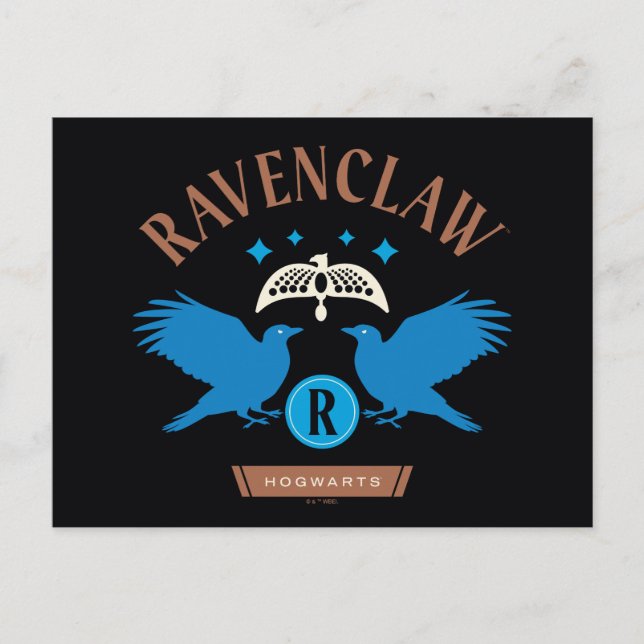 Cartão Postal Gráfico de Diadem de Águia Dupla da RAVENCLAW™ Hou (Frente)