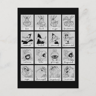 Cartão Postal Gráfico de Emoção de Caracteres LOONEY TUNES™