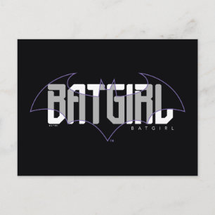 Cartão Postal Gráfico de nomes Hi-Tech da Batgirl