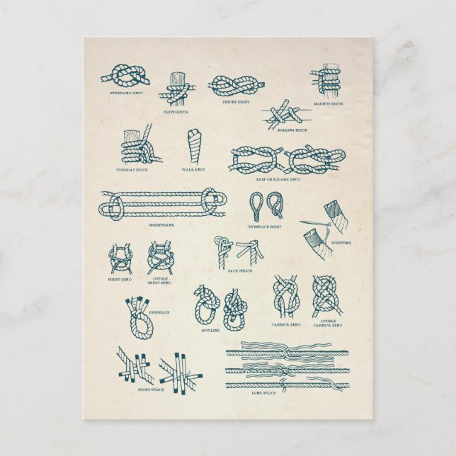 Cartão Postal Gráfico de Números e Divisos Marítimos (Frente)