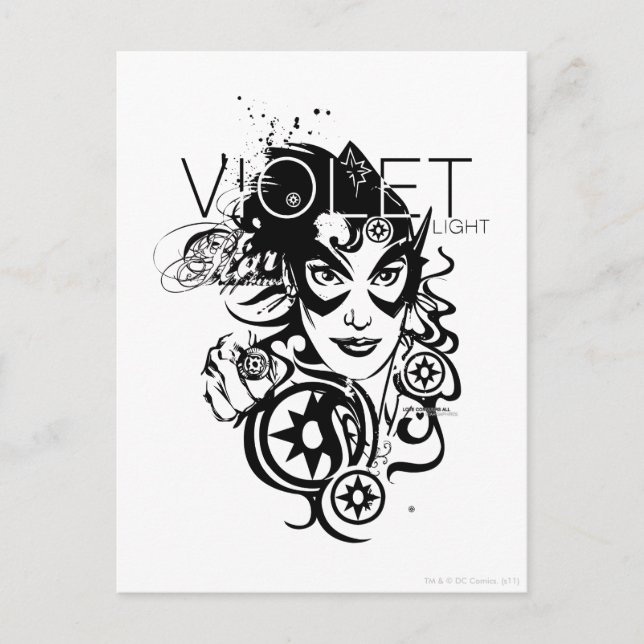 Cartão Postal Gráfico de Sapphire Estrela 4 (Frente)