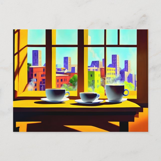 Cartão Postal Gráfico de Vintage (Frente)