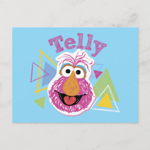 Cartão Postal Gráfico Divertido do Telly Monster