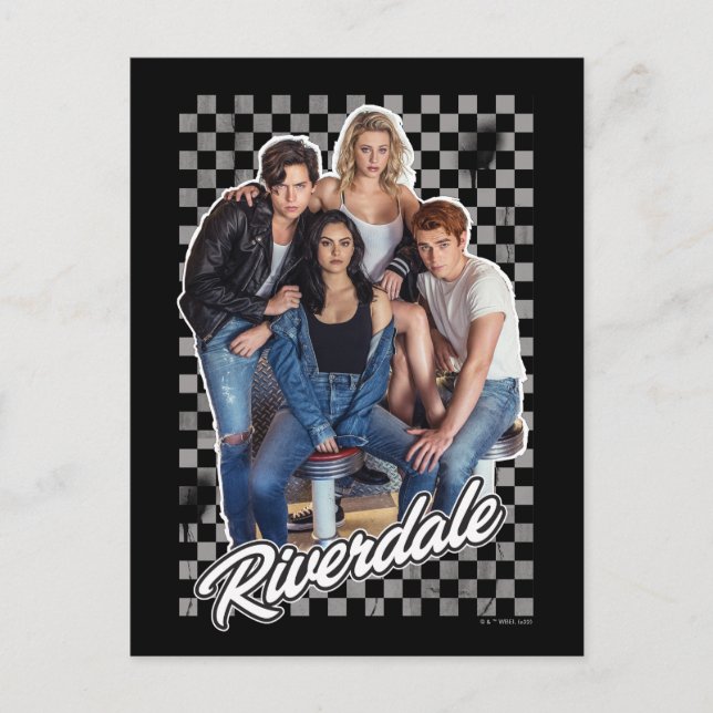 Cartão Postal Gráfico do Grupo Riverdale Retro (Frente)