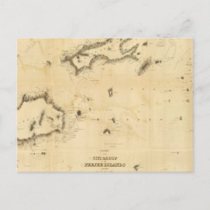 Cartão Postal Gráfico do Grupo Viti ou das Ilhas Fiji