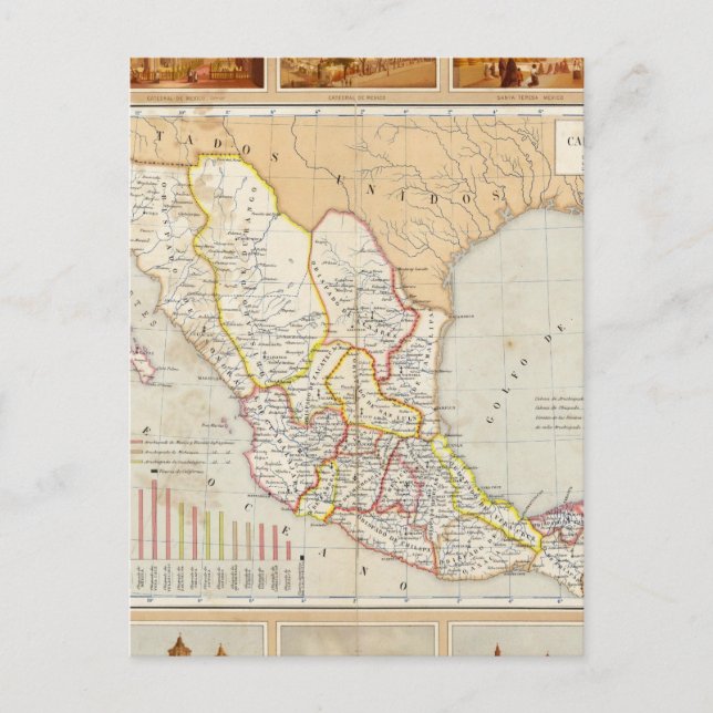 Cartão Postal Gráfico Religioso do México (Frente)