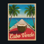 Cartão Postal Gráfico Retroativo de Cabo Verde viagens vintage<br><div class="desc">Abraçar a magia de Cabo Verde e celebrar o seu eterno com esta única vintagem inspirada na design. Deixe seu encanto nostálgico transportá-lo para um mundo de exploração e descoberta,  onde cada olhar é um lembrete da beleza e diversidade deste extraordinário arquipélago.</div>