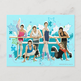 Cartão Postal Gráficos do Elenco da Academia de Dança
