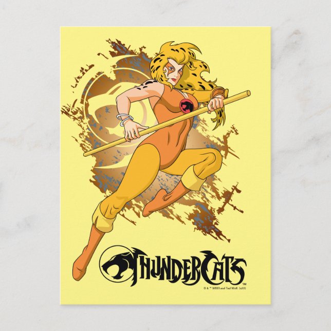 Cartão Postal Gráficos do Personagem Cheetara de ThunderCats (Frente)