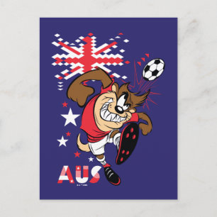 Cartão Postal Gráficos do TAZ™ Time Austrália Futebol