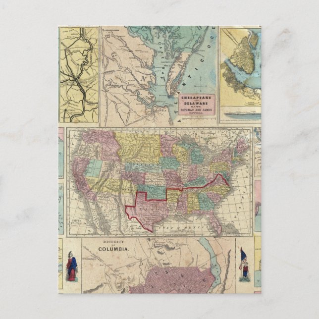 Cartão Postal Gráficos Militares da Campanha HH Lloyd (Frente)