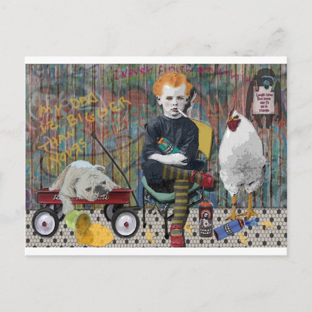 Cartão Postal Grafite Boy (Frente)