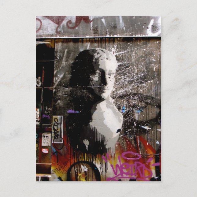 Cartão Postal Grafite Bust (Frente)