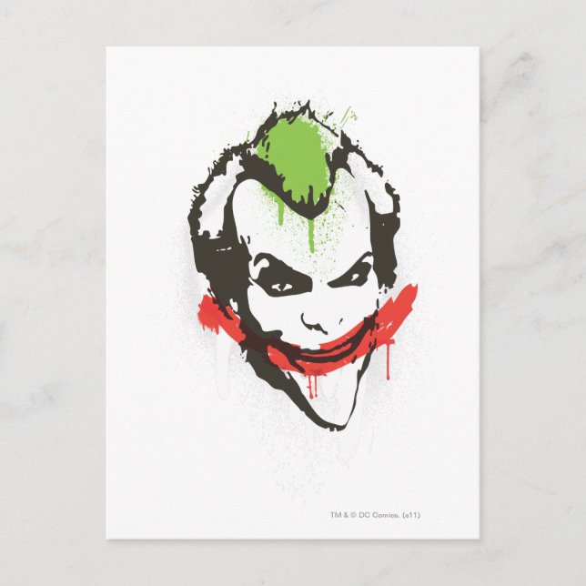 Cartão Postal Grafite de Joker (Frente)