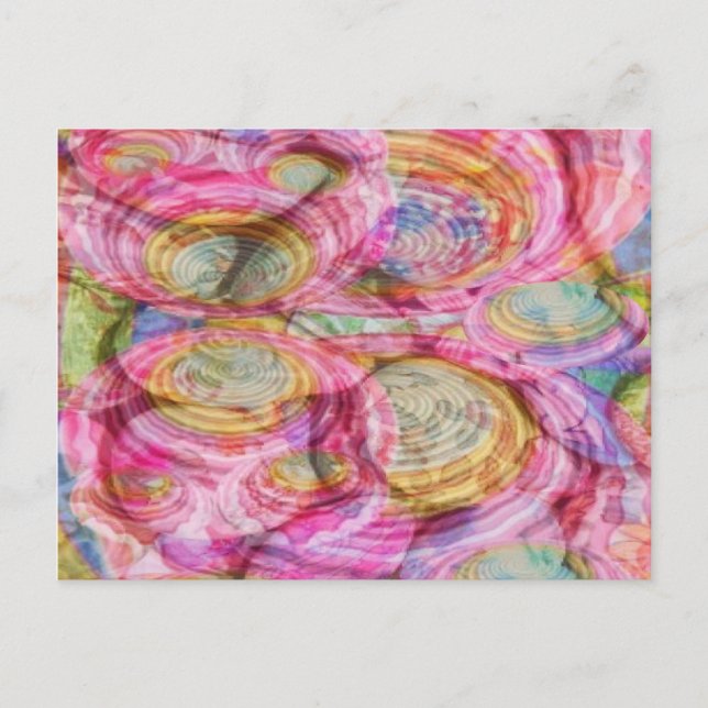 Cartão Postal Grafite de PINK do art101.º - Conchas Exóticas (Frente)