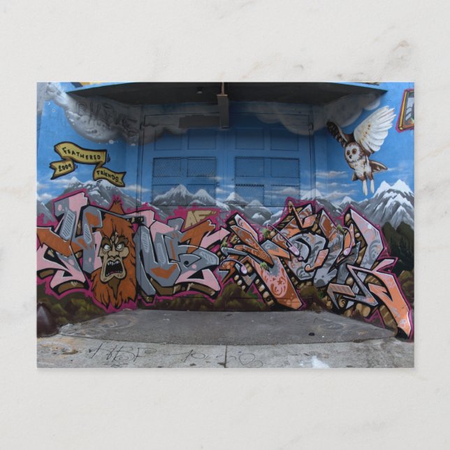 Cartão Postal grafite em Seattle, WA (Frente)