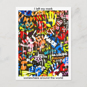 Cartão Postal grafite funky