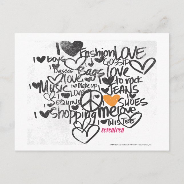 Cartão Postal Grafite Laranja (Frente)