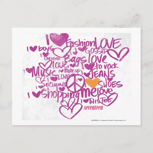 Cartão Postal Grafite Laranja/Roxo (Frente)