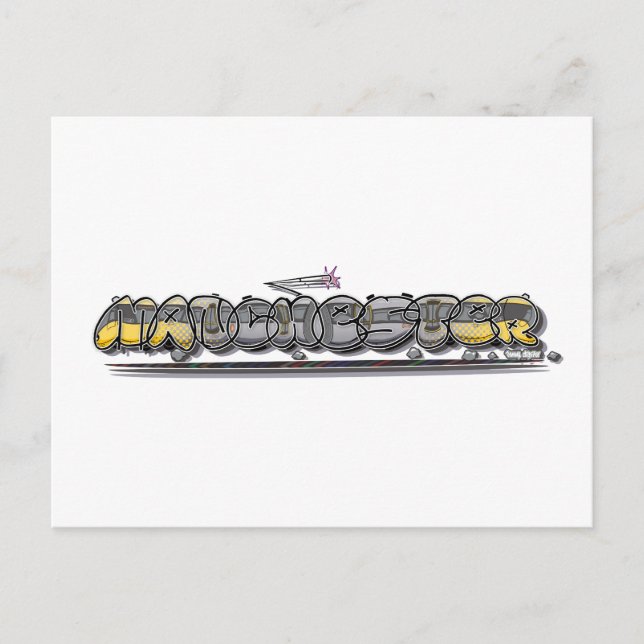 Cartão Postal Grafite metropolitano de Manchester (Frente)