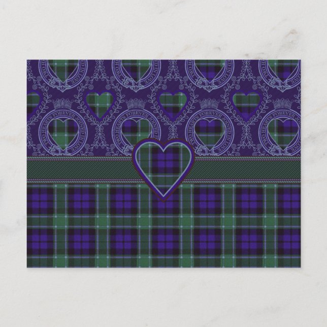Cartão Postal Graham Scottish Tartan (Frente)
