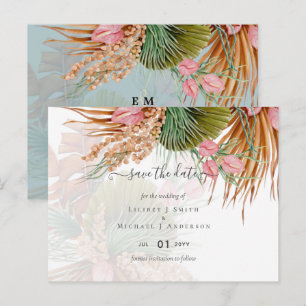 Cartão Postal Grama Tropical dos Pampas em Terracota para Casame