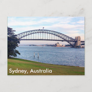 Cartão Postal gramado de sydney harbor