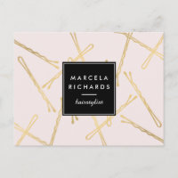 Grampo Chic de Ouro Rosa Estilista de Cabelo Salão