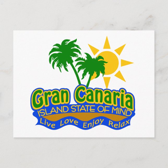 cartão postal Gran Canaria State of Mind (Frente)