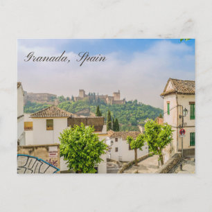 Cartão Postal Granada, Espanha Vista do Alhambra Histórico 