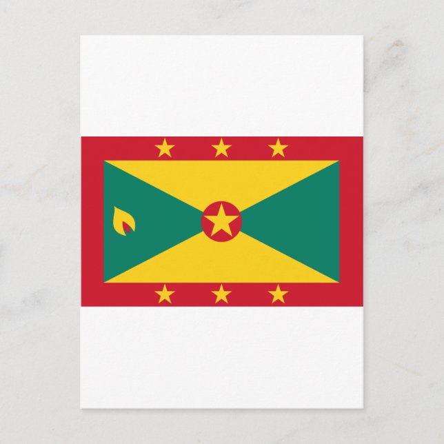 Cartão Postal Granada Flag GD (Frente)