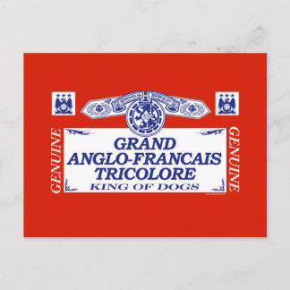 Cartão Postal Grand Anglo-Francais Tricolore