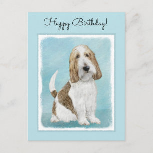 Cartão Postal Grand Basset Griffon Vendeen - Arte Cão Original