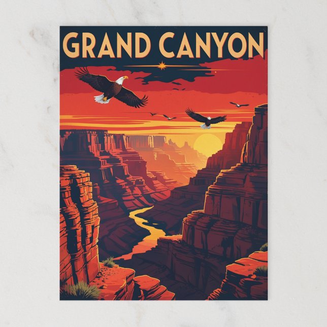 Cartão Postal Grand Canyon Eagles Sunset (Criador carregado)