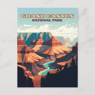 Cartão Postal Grand Canyon National Park Arizona Retro
