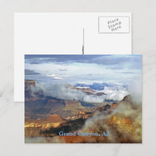Cartão Postal Grand Canyon, Paisagem Cêntica Arizona, Bela Arte