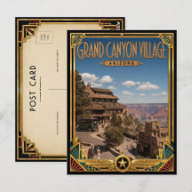 Grand Canyon Village Arizona Arte Deco Vintage