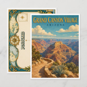 Cartão Postal Grand Canyon Village Arizona Grand Canyon GeoSaga