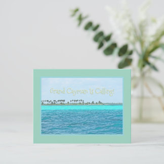 CARTÃO POSTAL GRAND CAYMAN'S TURQUOISE WATER IS CALLING!