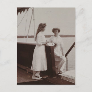 Cartão Postal Grand Duchesses Olga & Marie da Rússia, Romanov