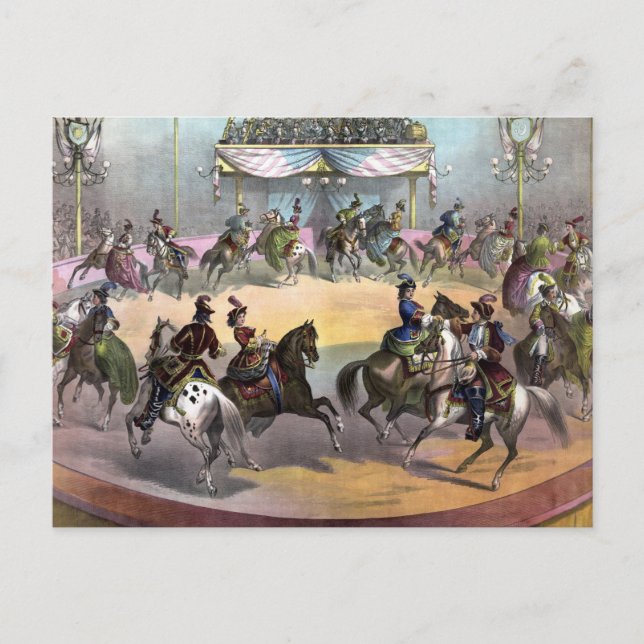 Cartão Postal Grand Finale do Circo, cerca de 1872. (Frente)
