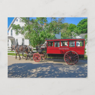 Cartão Postal Grand Hotel Carruagem, Mackinac Island, Michigan