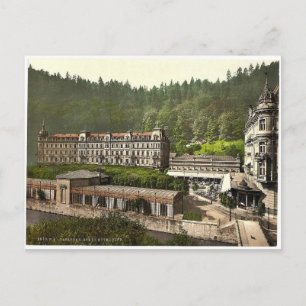 Cartão Postal Grand Hotel Pupp, Carlsbad, Bohemia, Austro-Hungar
